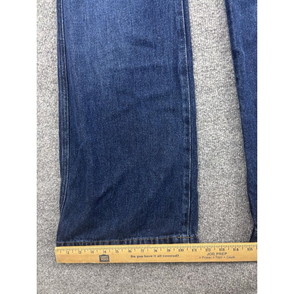 7 For All Mankind Dojo Tailorless Jeans Womens 27 Dark Wash High Rise Wide Leg - Picture 6 of 10